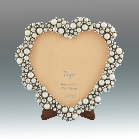 Pearl & Crystal Embellished Jeweltone Frame