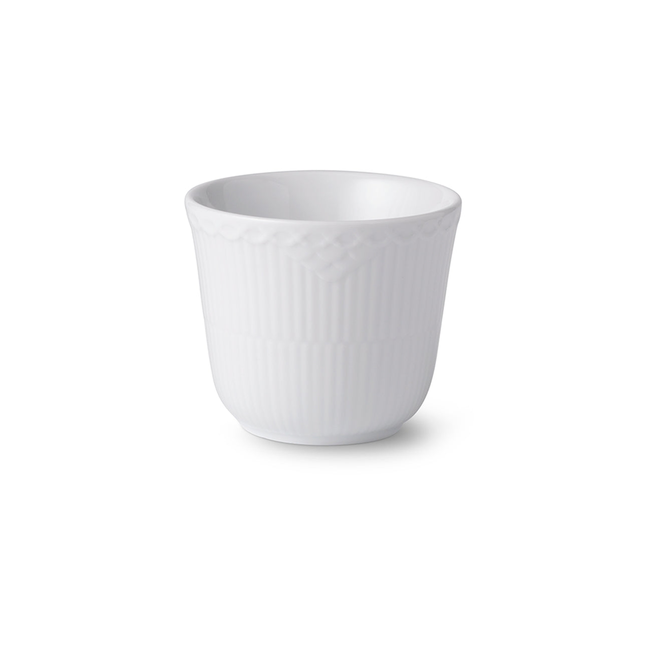 White Fluted Half Lace