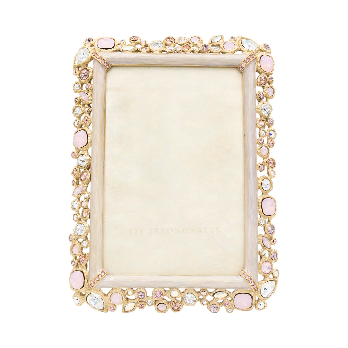 Emery Bejeweled 4"x6" Frame - Baby Pink
