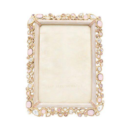 Emery Bejeweled 4"x6" Frame - Baby Pink