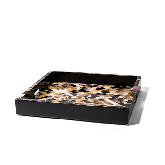 Horn Domino Square Tray 16"