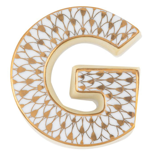 Letter G Gold