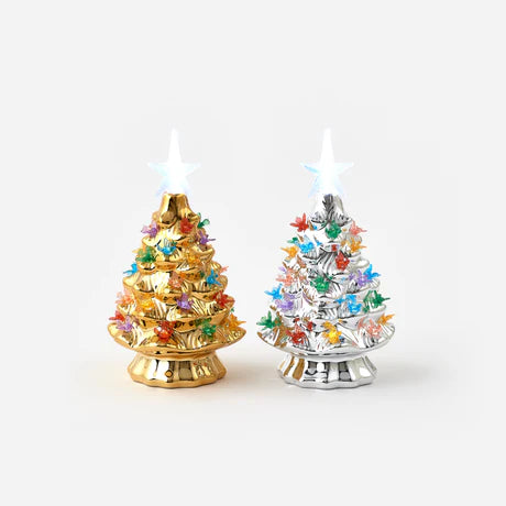 Gold / Silver Tree with LED Lights