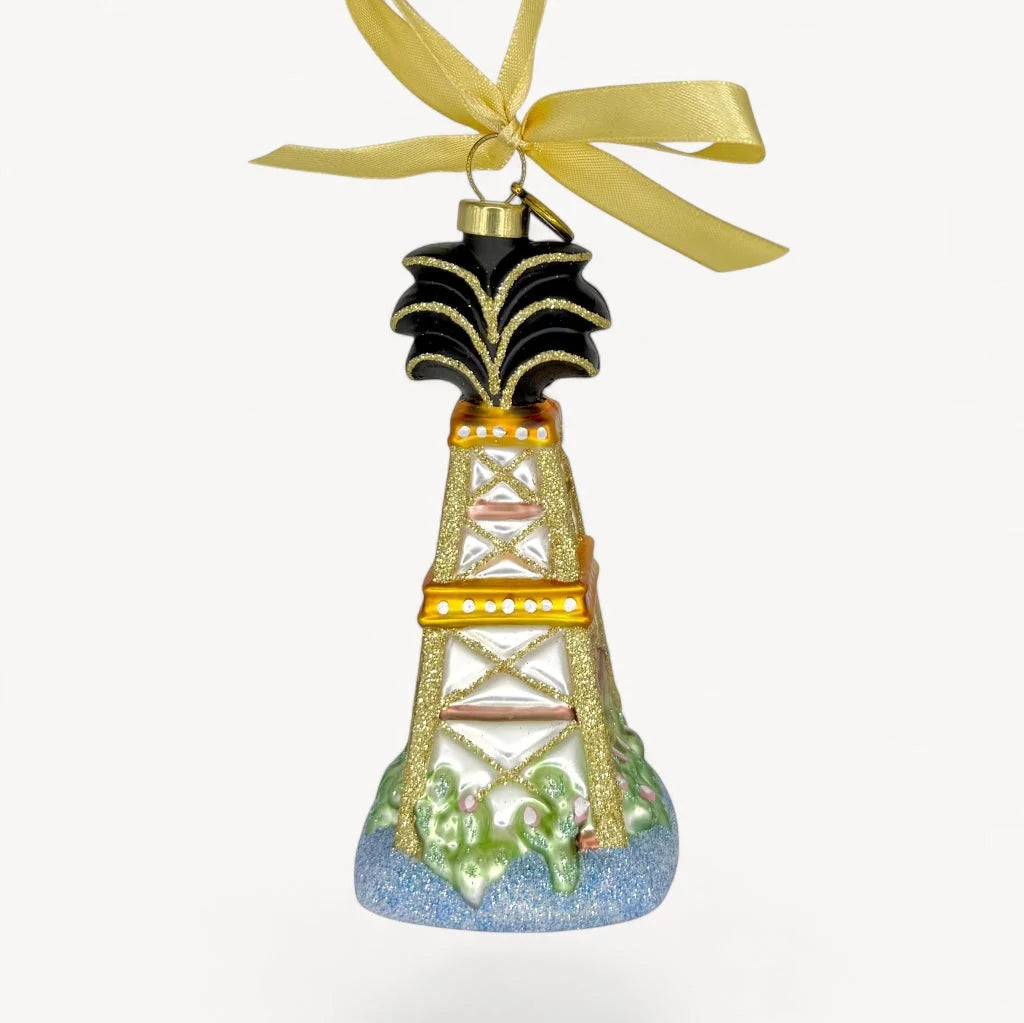 2026 Blown Glass Texas Christmas Ornament