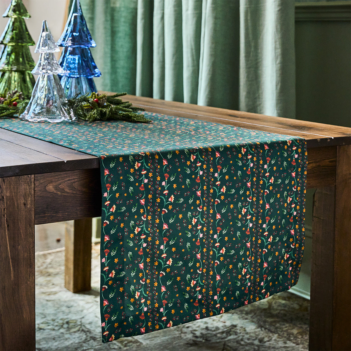 Klara 18" x 90" Table Runner Evergreen
