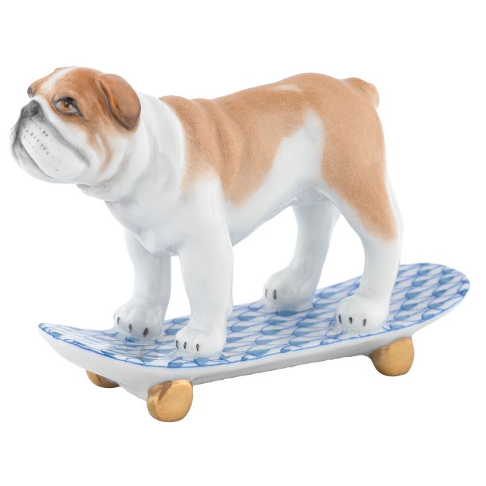 Skateboarding Bulldog