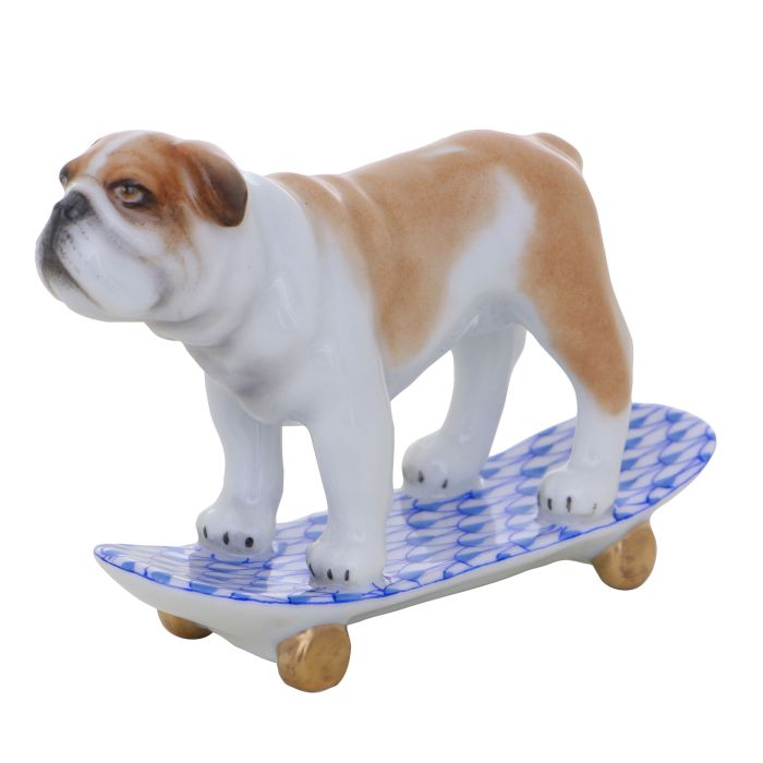 Skateboarding Bulldog