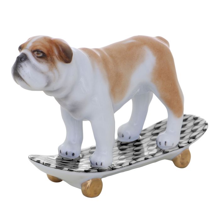 Skateboarding Bulldog