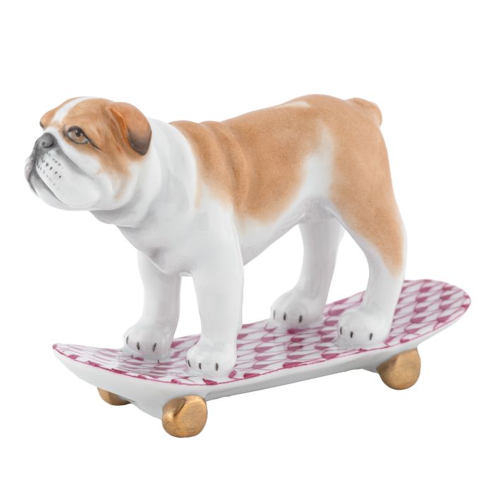 Skateboarding Bulldog
