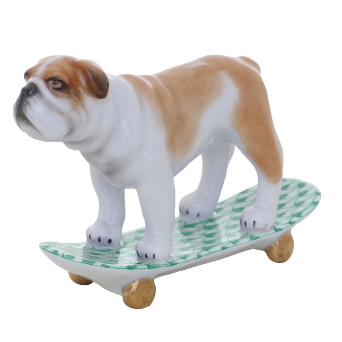 Skateboarding Bulldog
