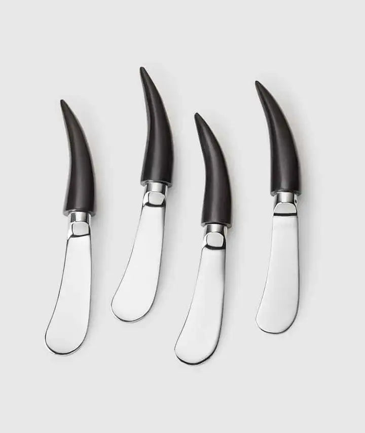 Orion Canape Spreader w/ Buffalo Horn (4pc Box)