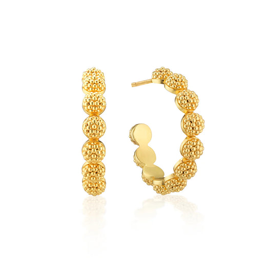 Berry Icon Small Hoop Earrings - Gold