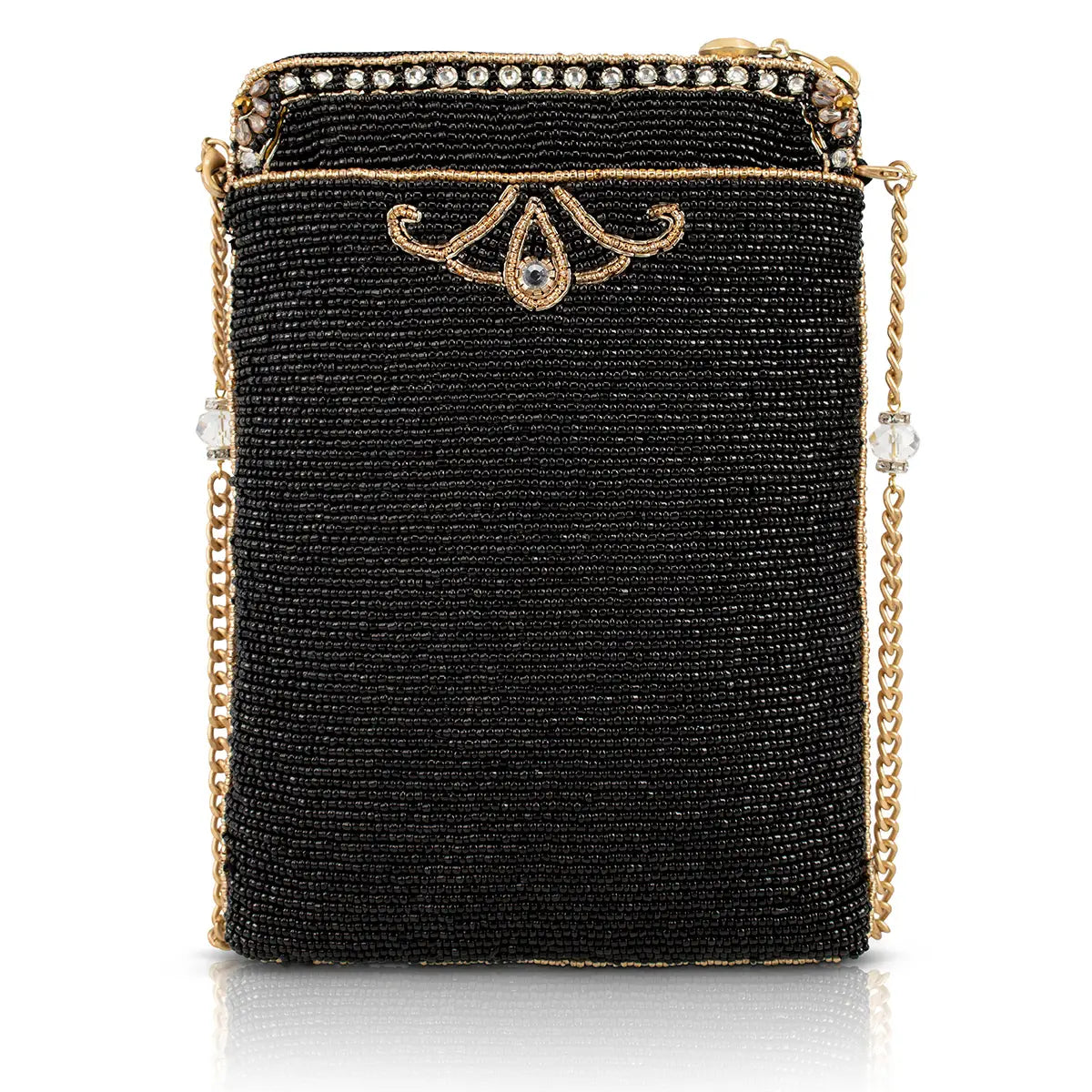 Royalty Gold Crown Mini Crossbody Handbag