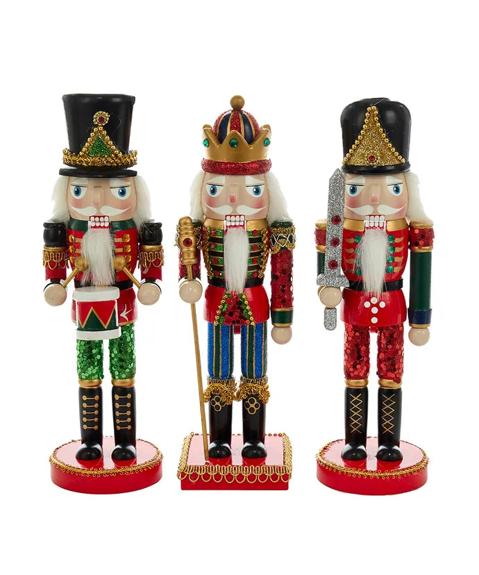 10" King and Soldier Nutcrackers