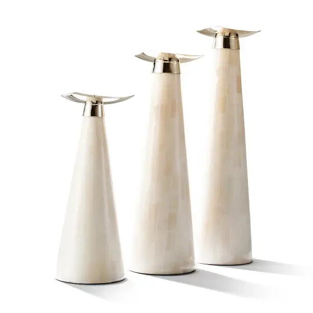 Bone Trio Candle Holder