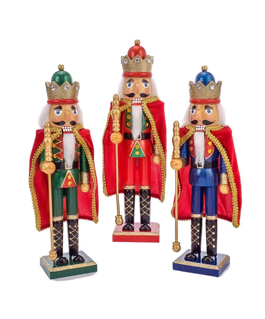 15" Nutcrackers With Capes (Assorted)