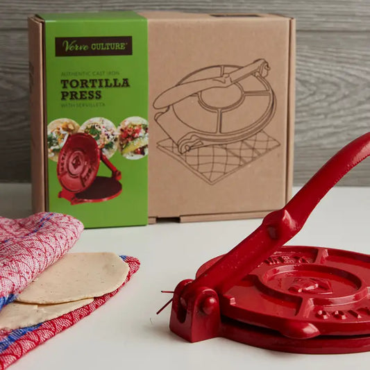 Cast Iron Tortilla Press Kit