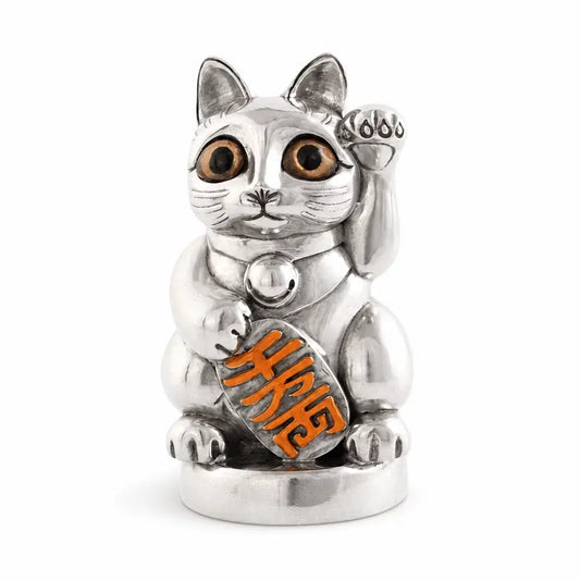 Lucky Cat Pewter Bottle Opener