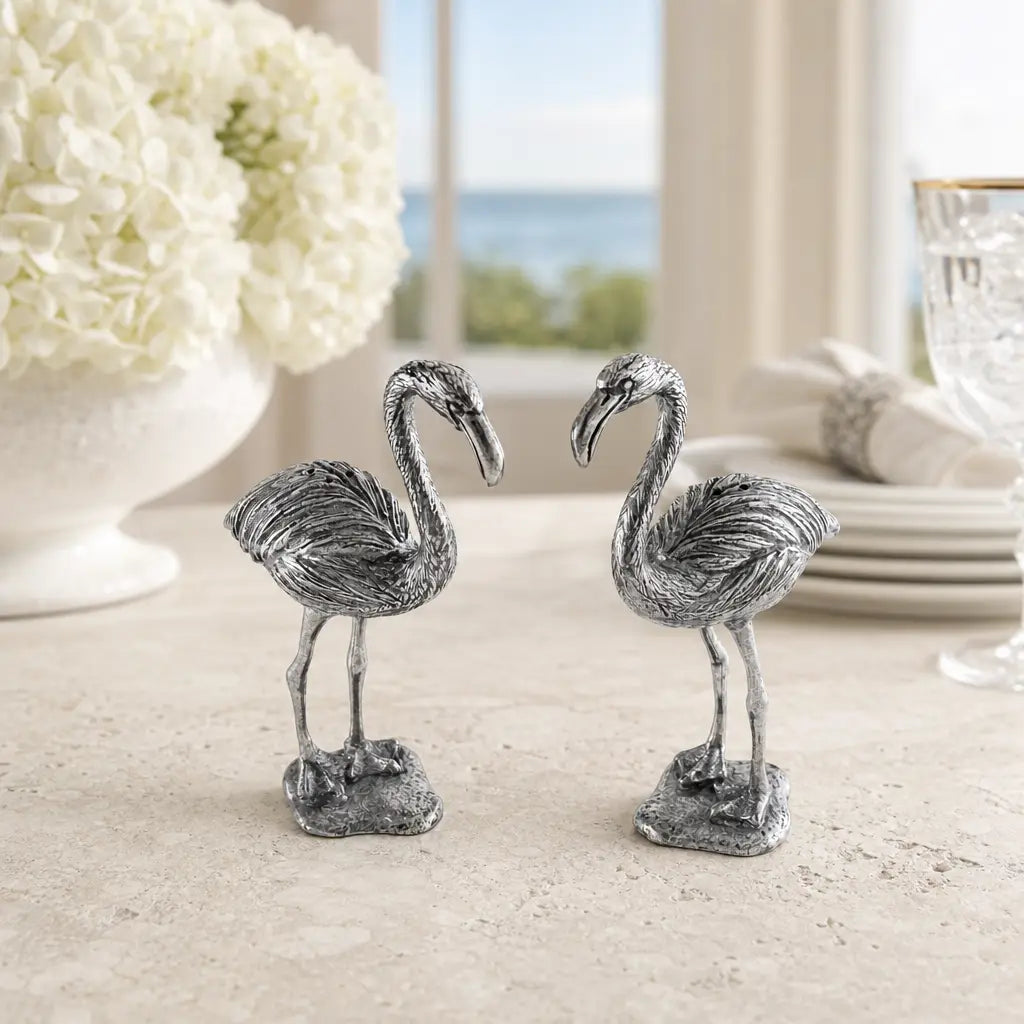 Pewter Flamingos Salt & Pepper Set