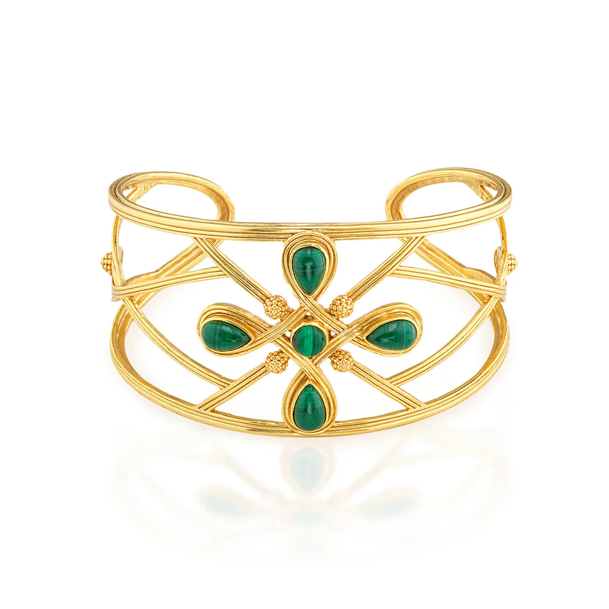 Monique Gem Cuff - Malachite