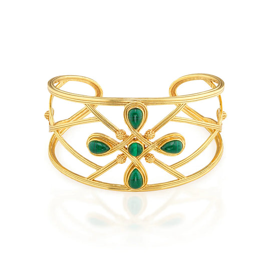 Monique Gem Cuff - Malachite