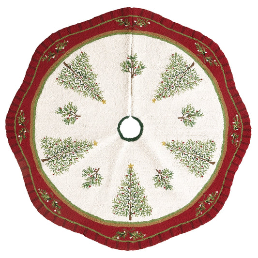 Holiday Pine Hook Treeskirt - Sally Eckman Roberts