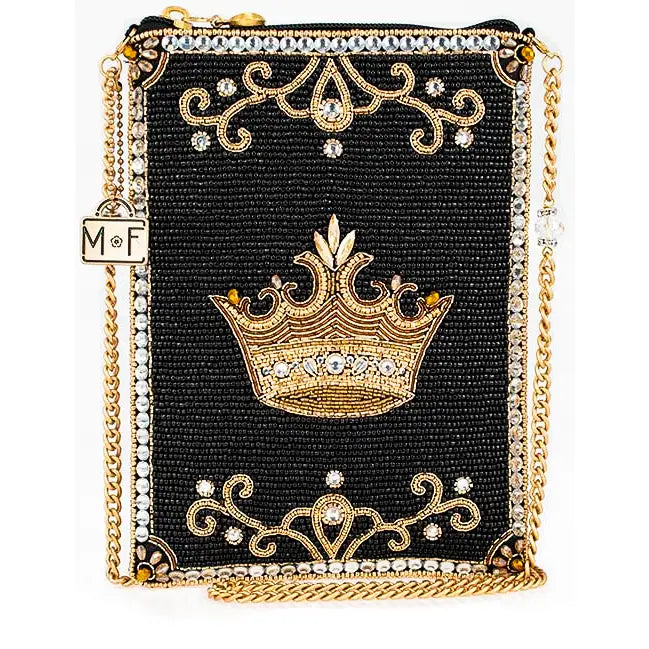 Royalty Gold Crown Mini Crossbody Handbag