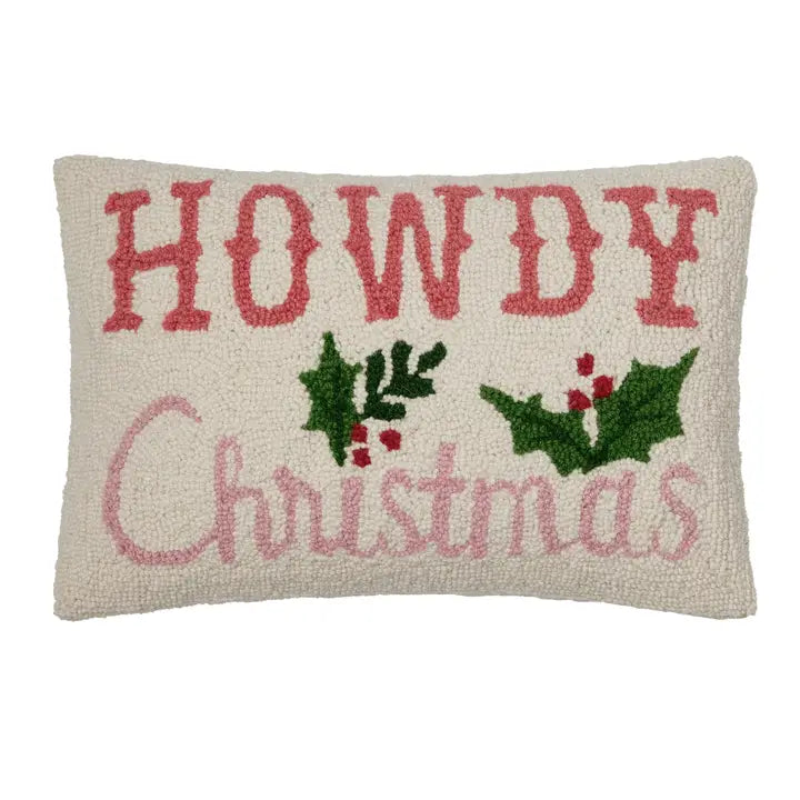 Pink Western Howdy Hook Pillow