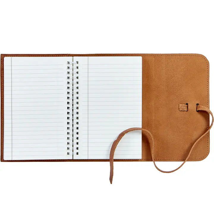 7" Leather Wrapped Refillable Journal