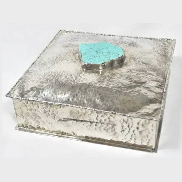 Silver 8X8 Box w/ Turquoise