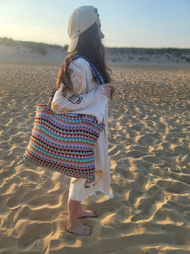 Pom Pom Beach Tote Bag