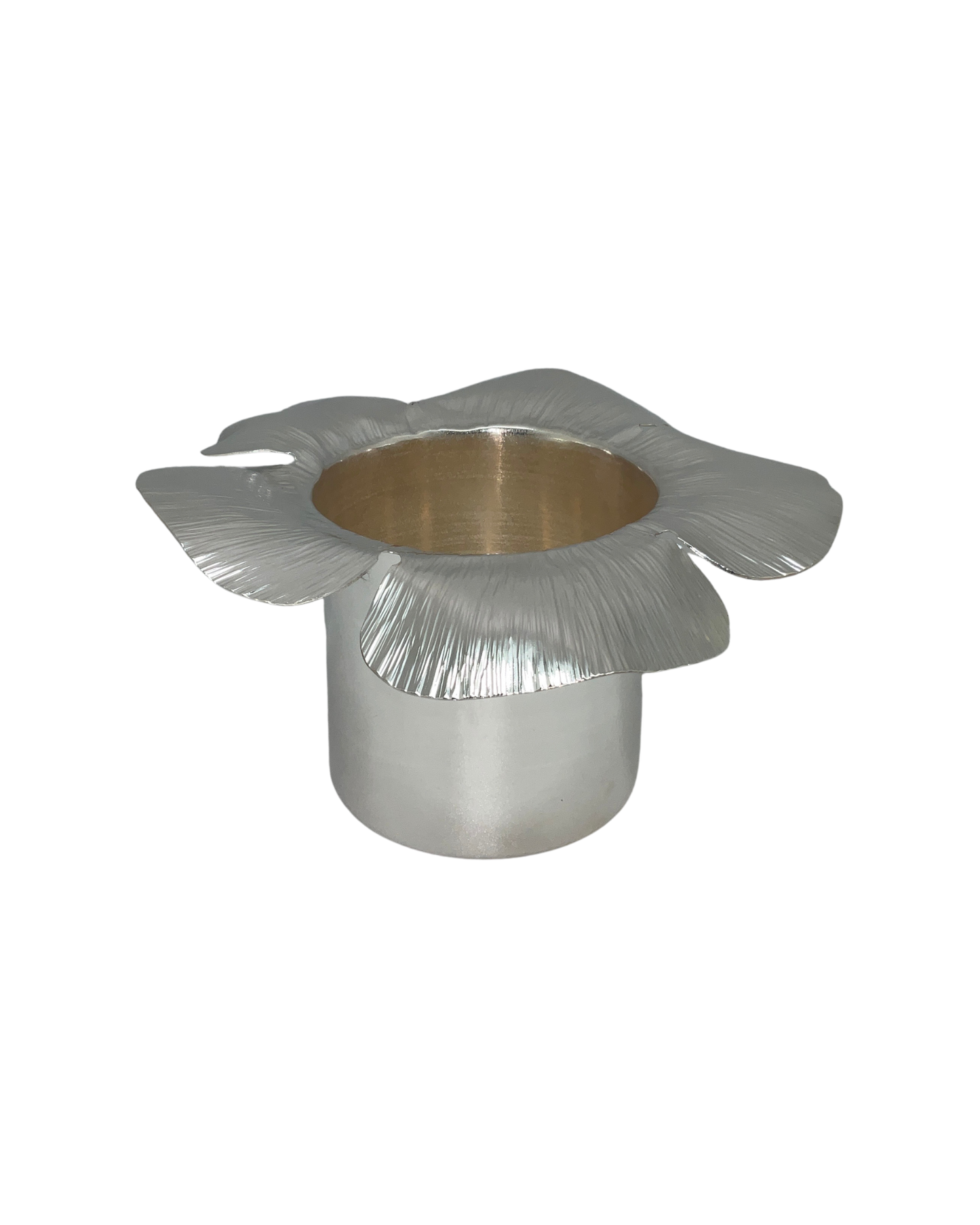 Silverplated Flower Wine Coaster