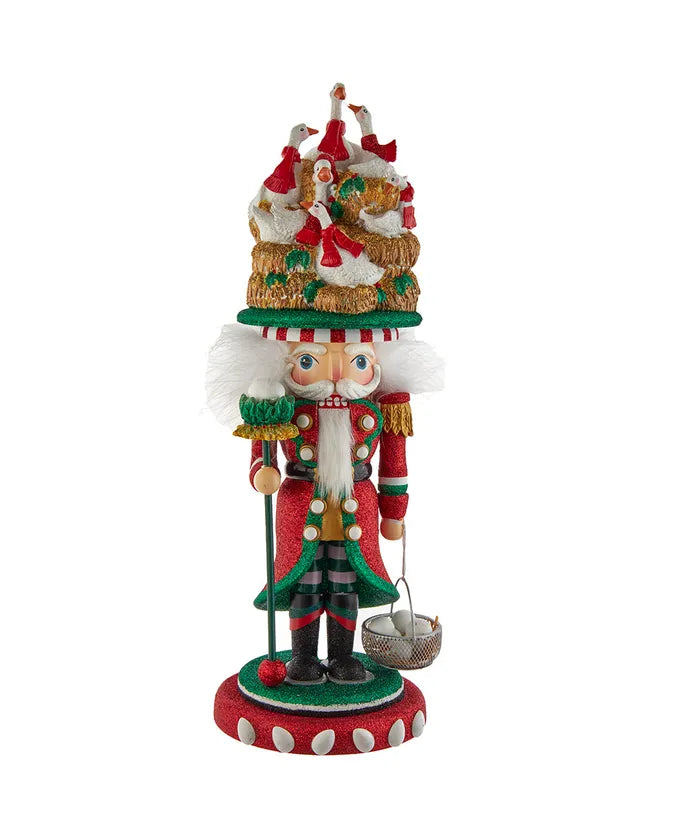18" Hollywood Nutcrackers™ Six Geese A Laying Christmas Nutcracker