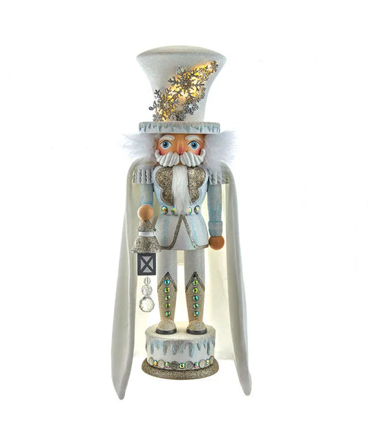 18" Hollywood Nutcrackers™ White Snowflake LED Soldier Nutcracker