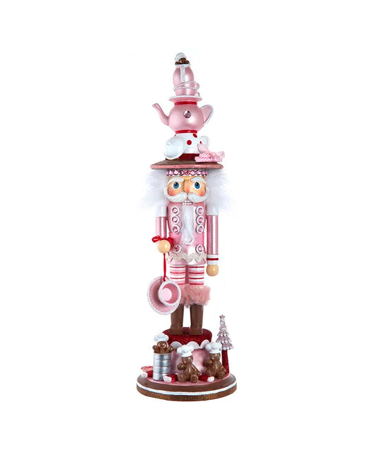 Pink Tea Nutcracker 18"
