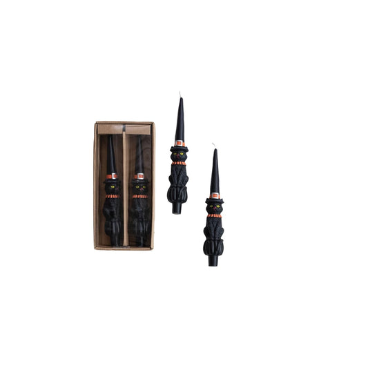 Witch Hat Shaped Taper Candles Pair 70%OFF