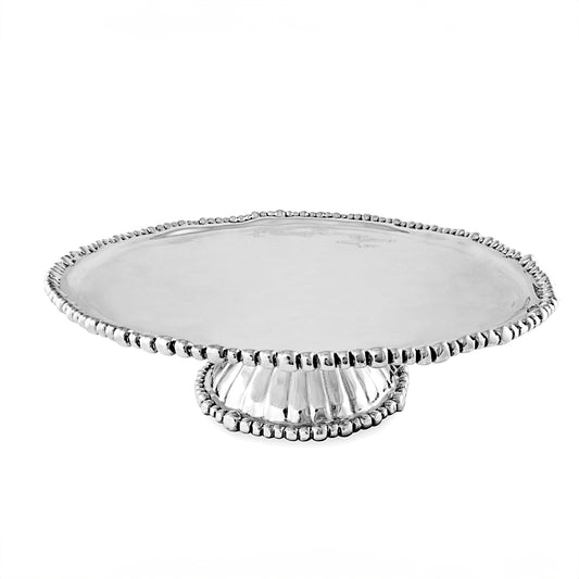 Pedestal Organic Pearl Nova Round Platter