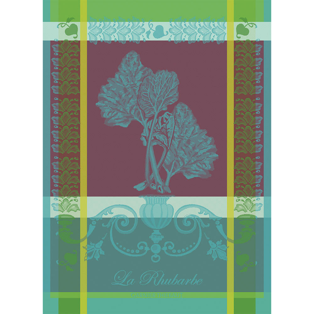 La Rhubarbe Turquoise Kitchen Towel