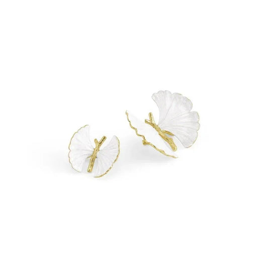 Butterfly Ginkgo Gold Decorative Objects Set of 2