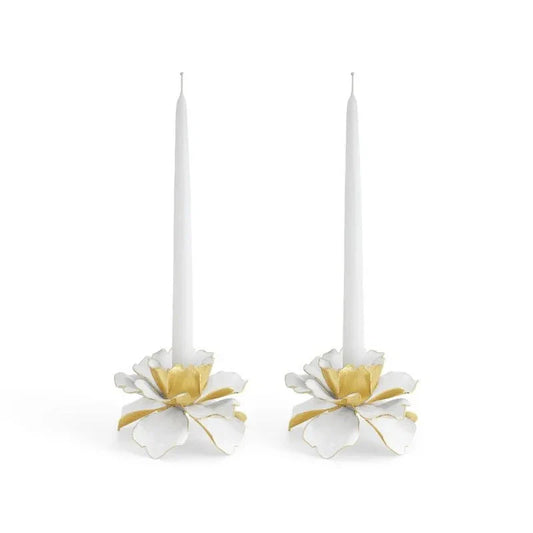 Gardenia Candleholders Set of 2