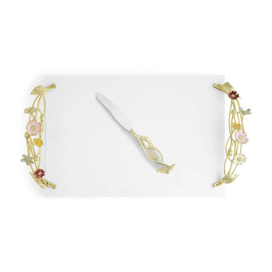 Wildflowers Cheese Board with Knife