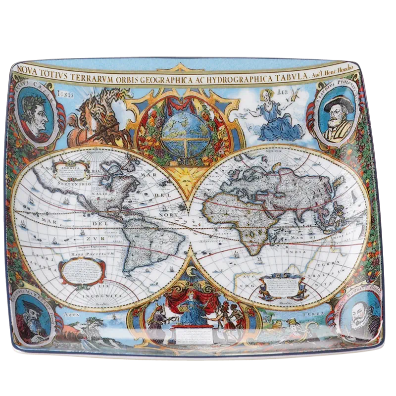 World Map Hondius Tray