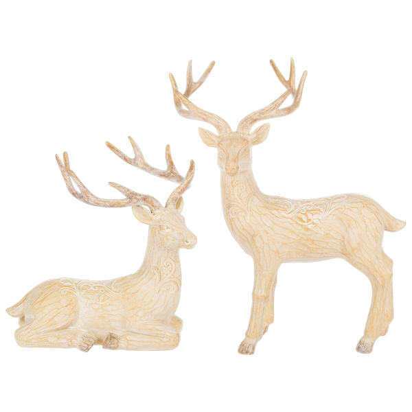 Carved Deer Figurine