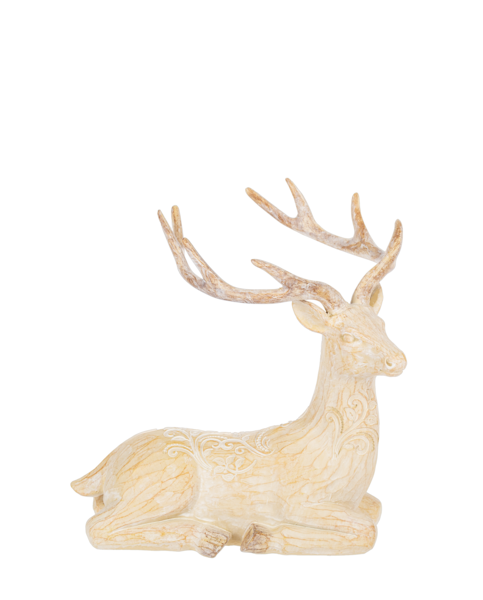 Carved Deer Figurine