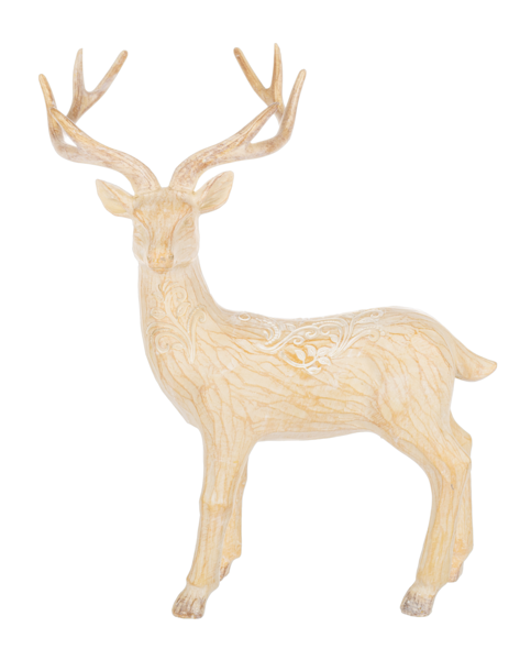 Carved Deer Figurine