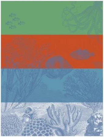 Sous L'Ocean Tea Towel Red