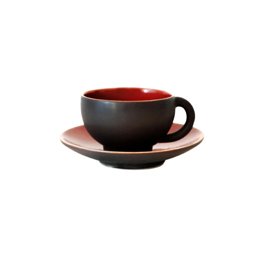 Tourron Cerise Cup & Saucer