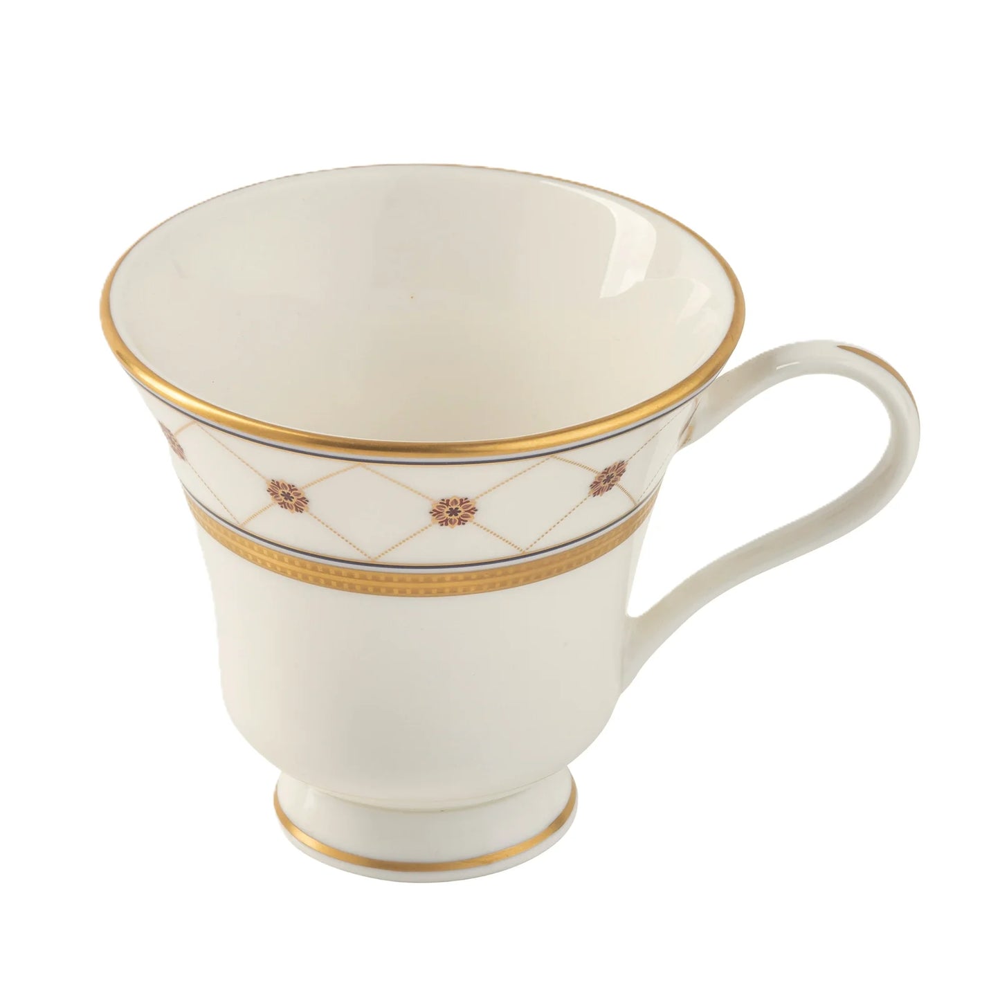 Katarina White Tea Cup & Saucer
