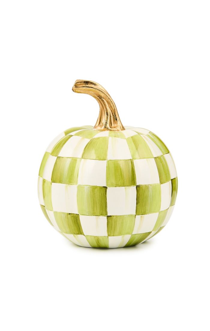 MacKenzie-Childs Moss Check Pumpkins - Thumbnail 3