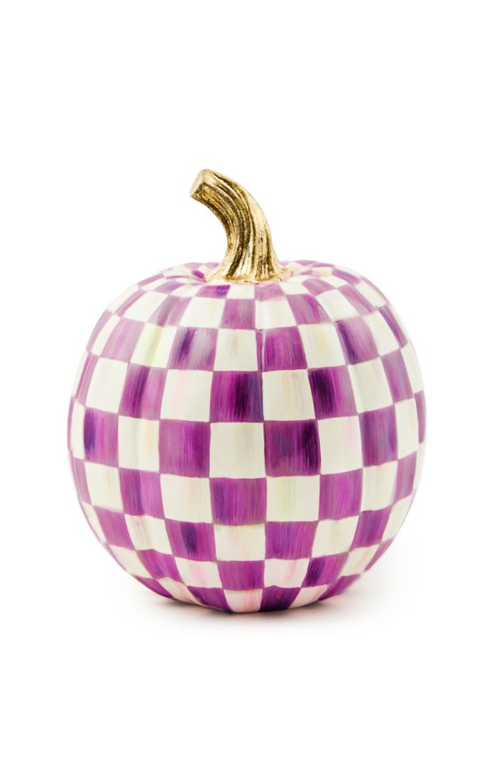 Plum Check Pumpkins